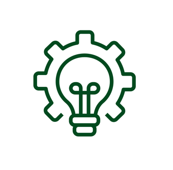 Lightbulb and gear icon used by Halker