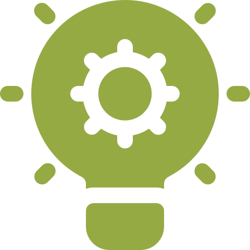 Light bulb gear icon used by Halker