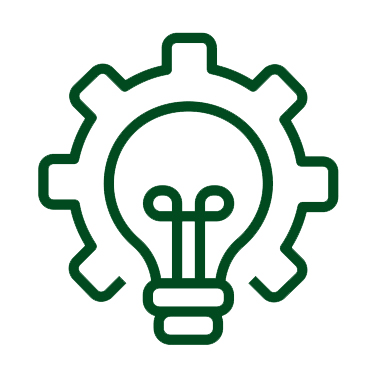 Gear and lightbulb icon used by Halker