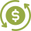 Money circulation icon used by Halker